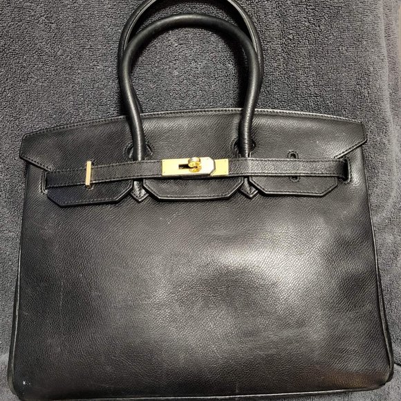 1996 Hermes Birkin - Black Calf Skin - Picture 1 of 6